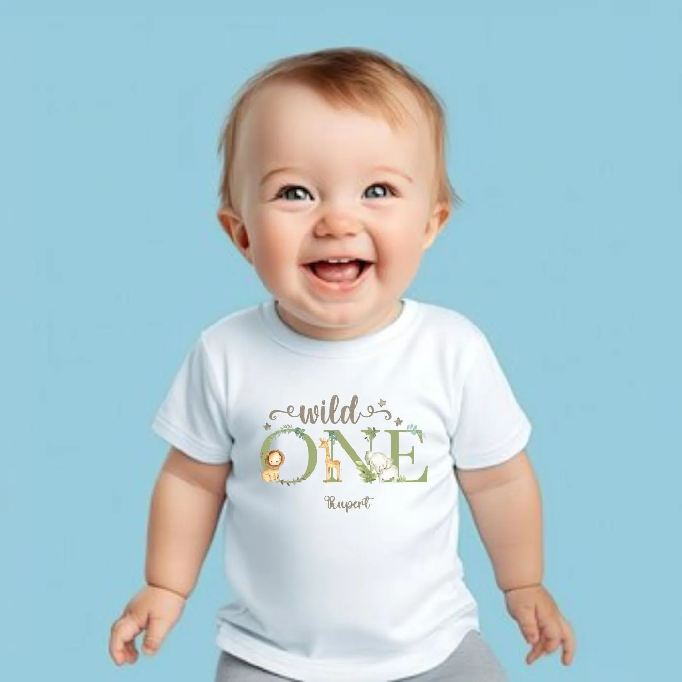 Personalised Wild One birthday T-shirt, 1st Birthday T-shirt, first birthday t-shirt - One Today