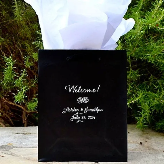 Personalized Couple's Wedding Gift Bags