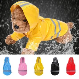 Pet Waterproof Hooded Raincoat