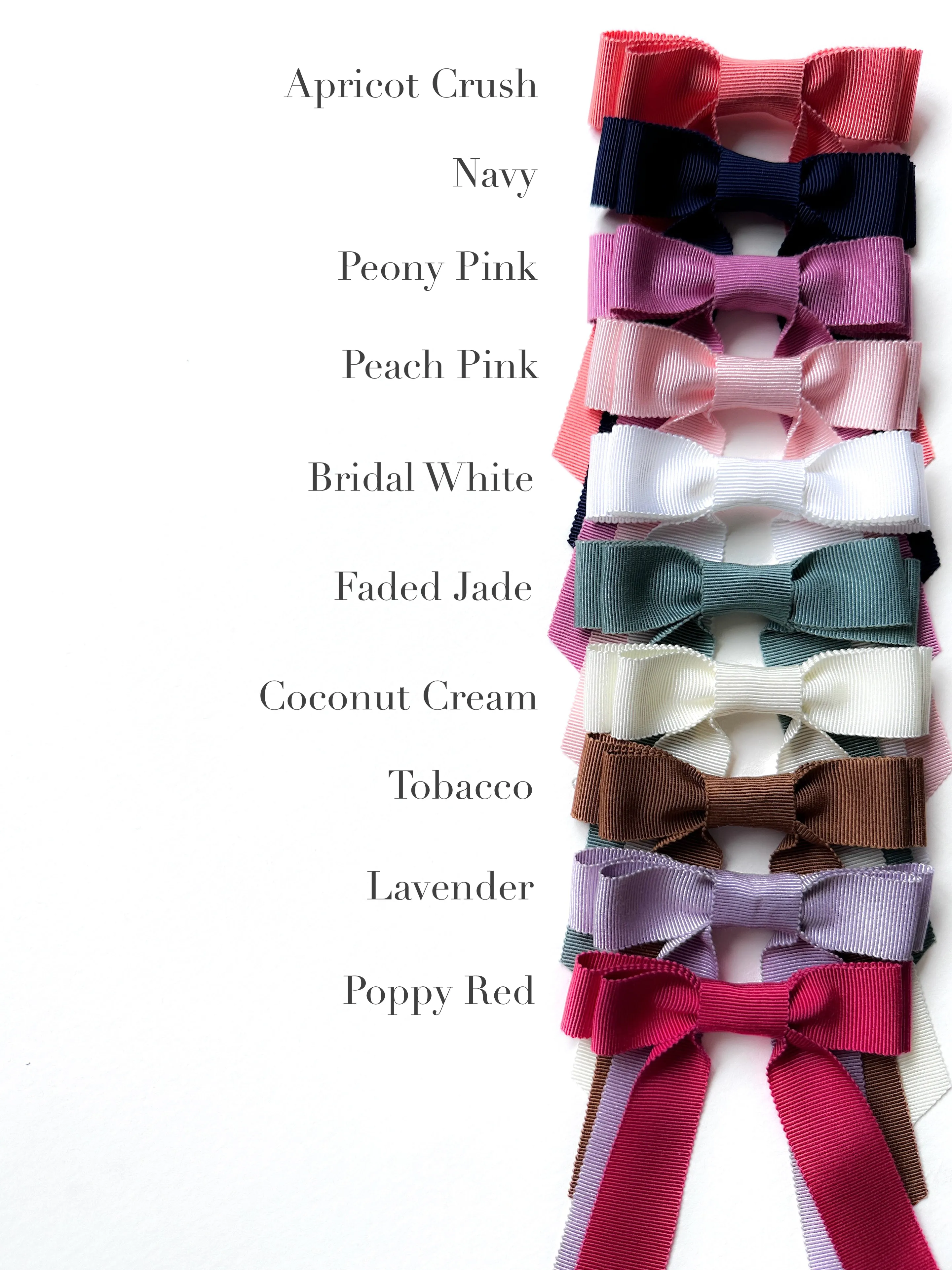 Petite Grosgrain Long Bow | Upscale Bows for Women | Bow with Tails | Luxury Designer Hair Bows | Made to Order