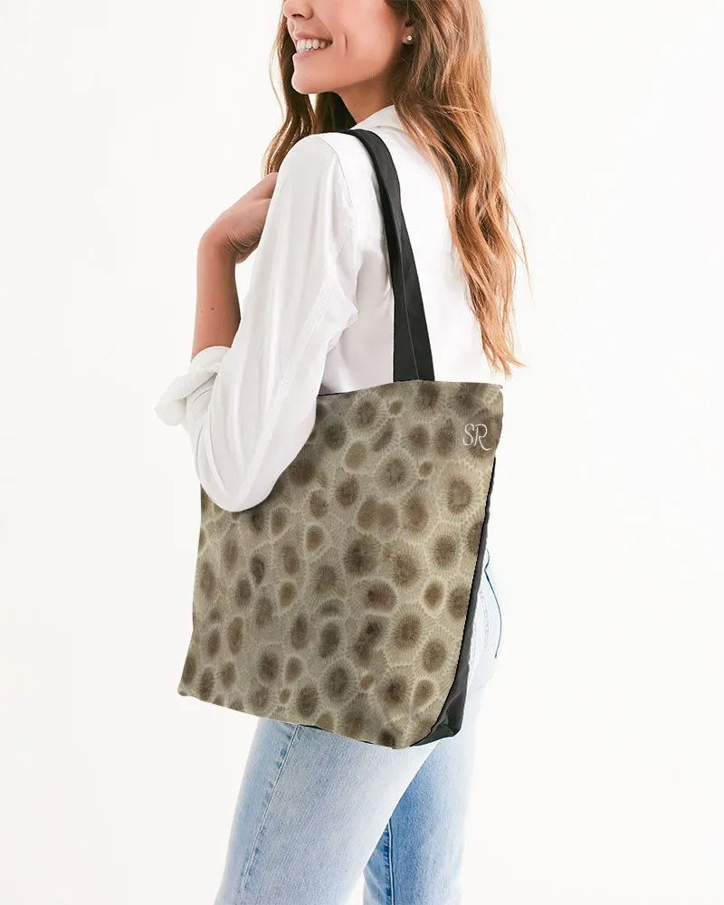 Petoskey Stone Canvas Zip Tote