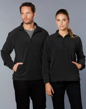 [PF21] Adult's Half Zip Polar Fleece Pullover