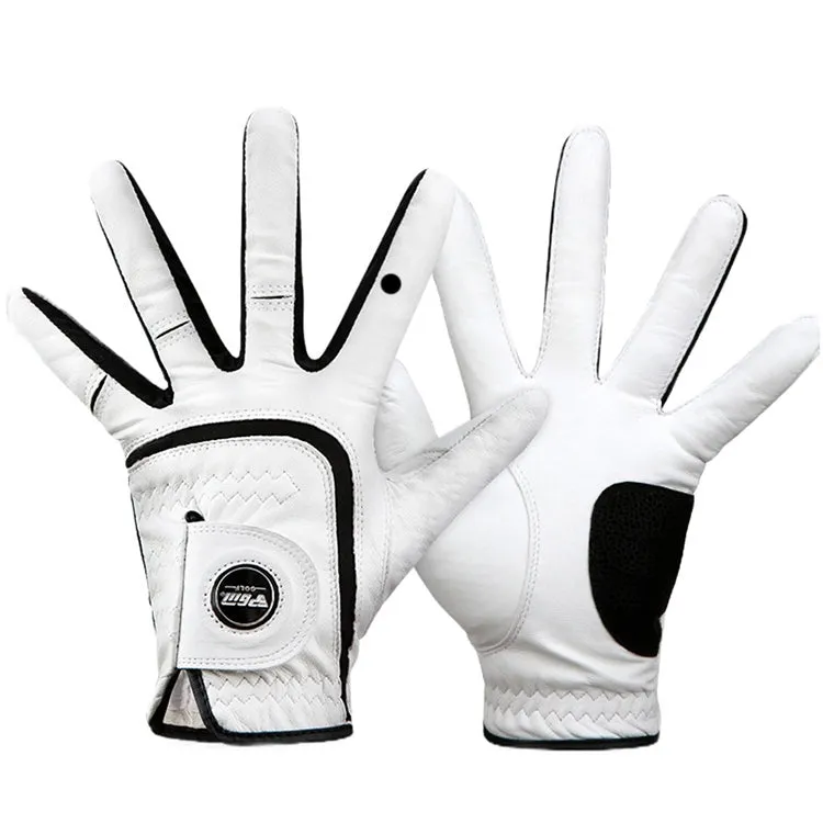 PGM Golf Sheepskin Breathable Non-slip Single Gloves for Men (Color:Left Hand Size:22)