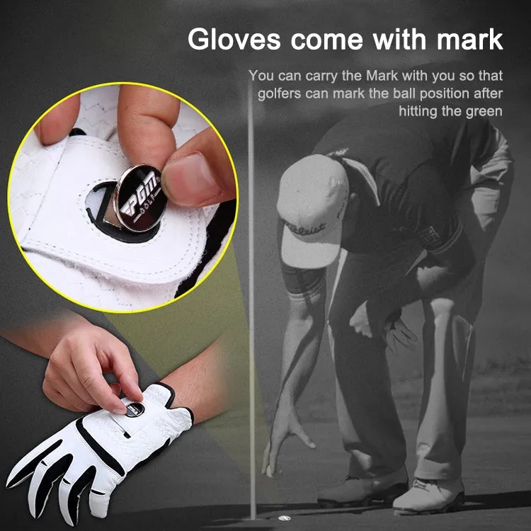 PGM Golf Sheepskin Breathable Non-slip Single Gloves for Men (Color:Left Hand Size:22)