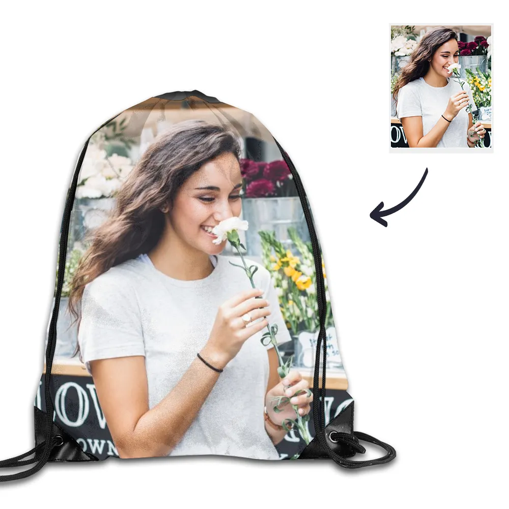 Photo Drawstring Bag Drawstring Backpack