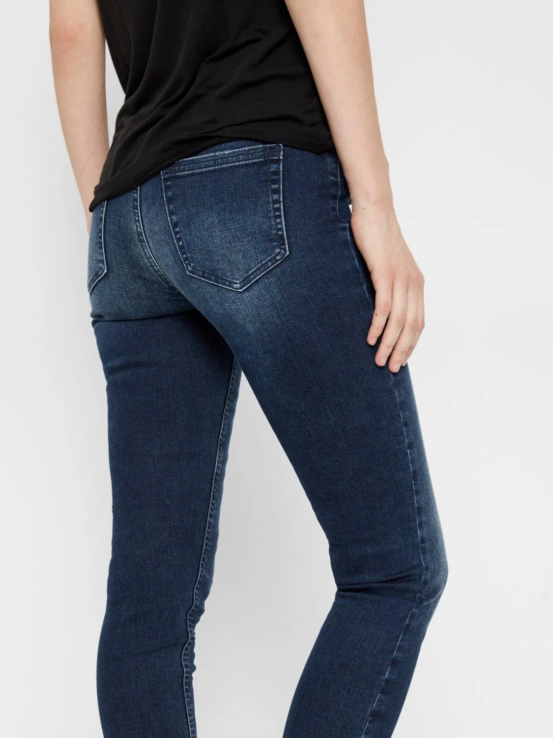 Pieces Delly - Skinny jeans mid waist