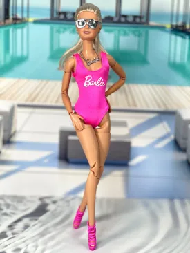 Pink bikini for Barbie doll