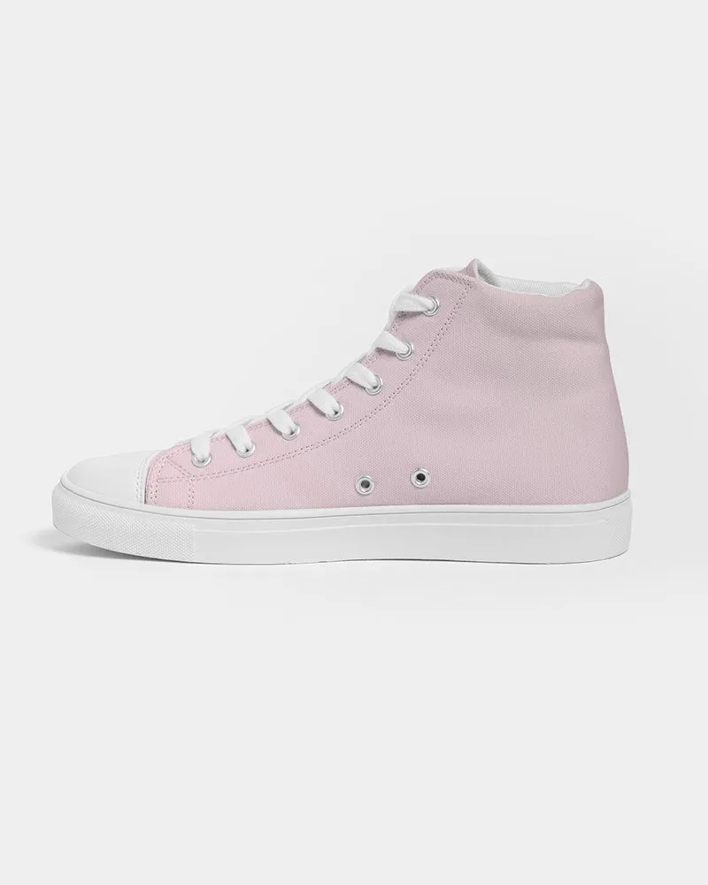 Pink Cherry Blossom Women's Hightop Canvas Shoe