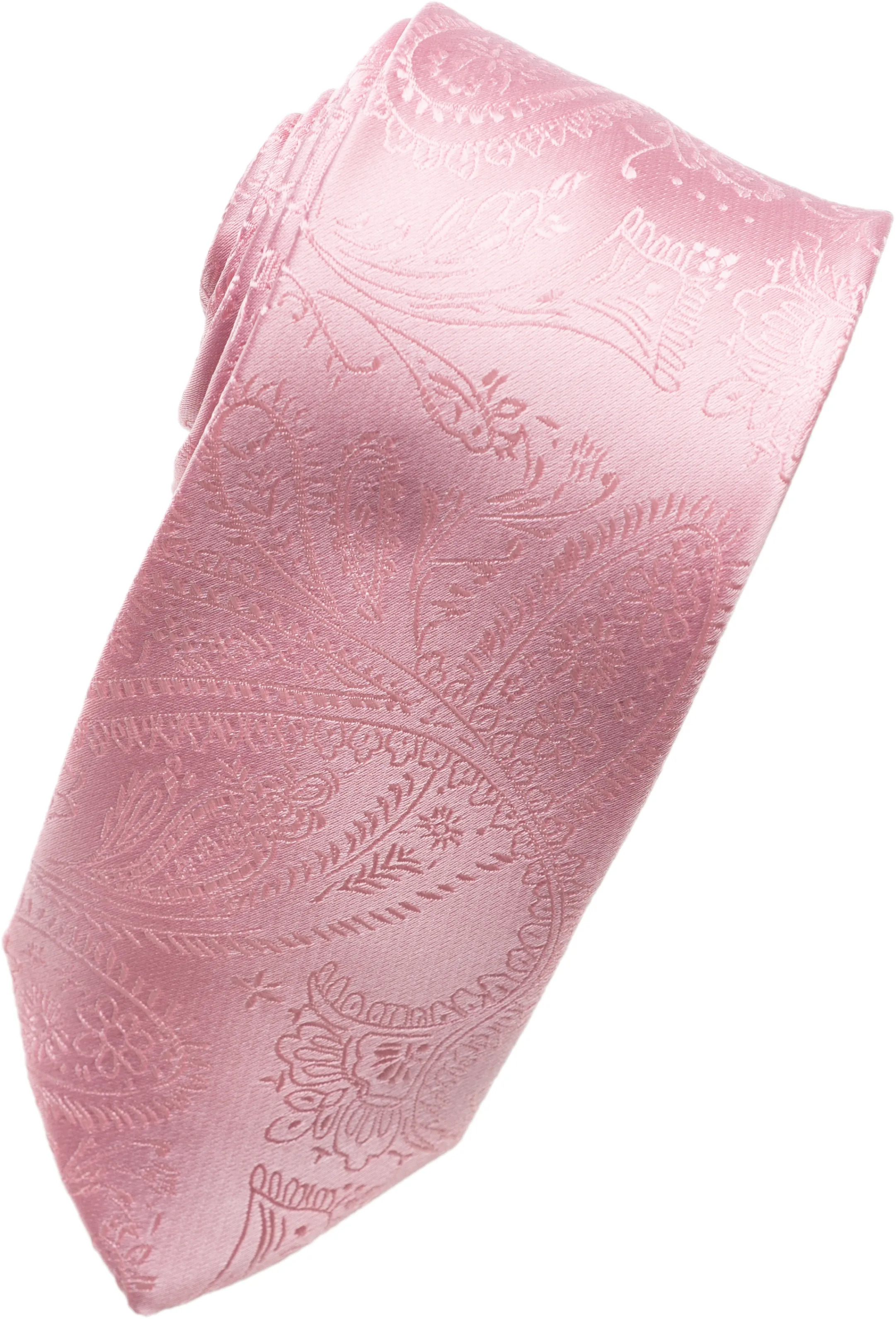 Pink Paisley Tone on Tone Necktie