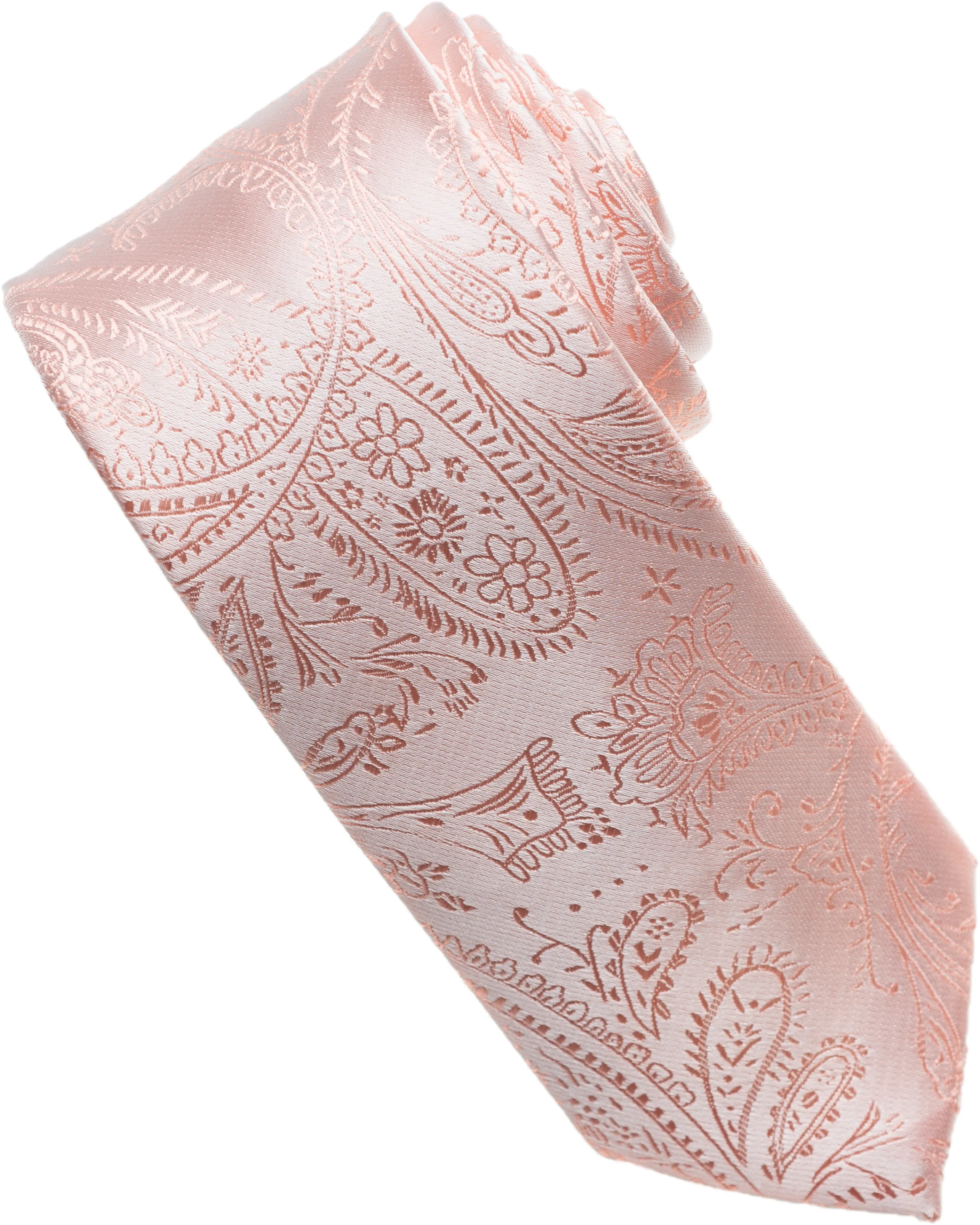 Pink Paisley Tone on Tone Necktie