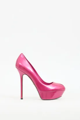 Pink Patent Leather Platform Pump