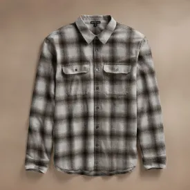 Plaid Flannel Shirt - Beige Plaid