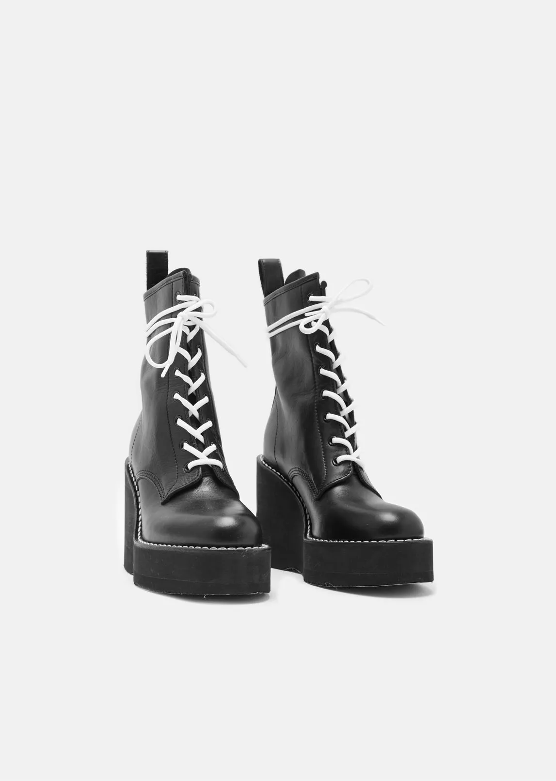 Platform Lace-Up Boots