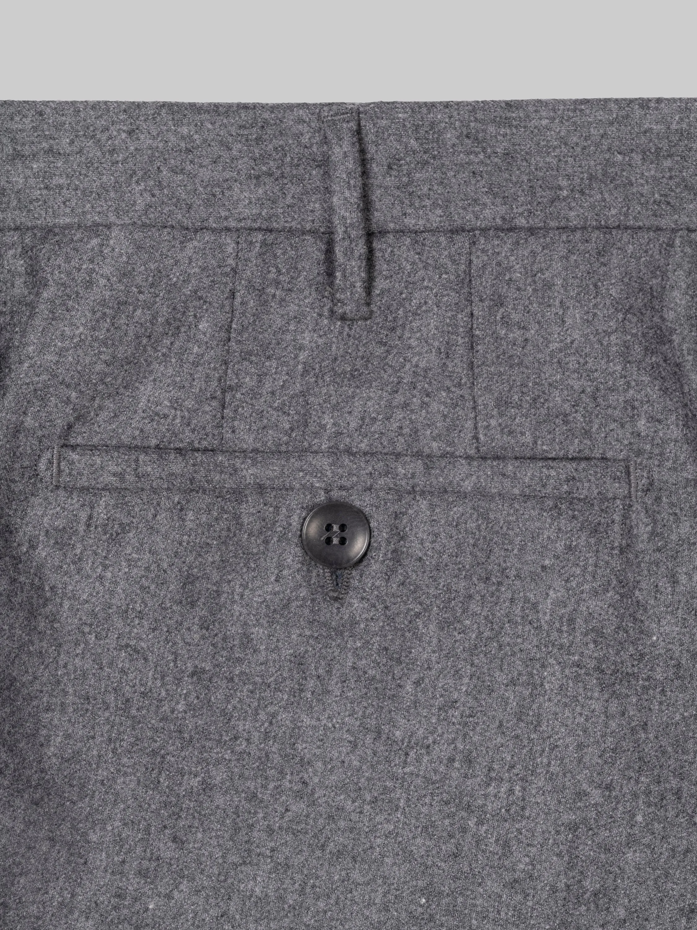 Pleated Dress Trouser - Mid-Gray Flannel