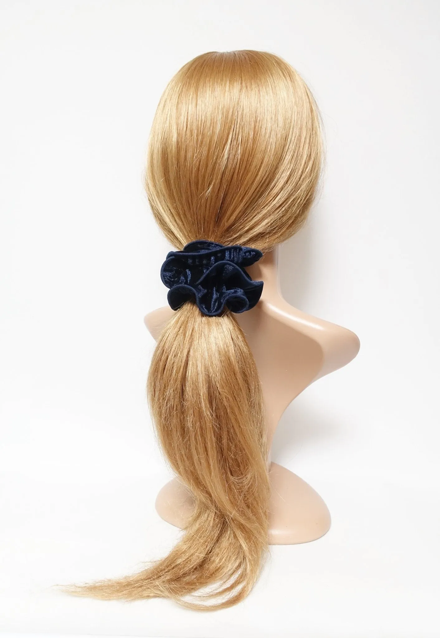 pleated velvet hair scrunchies pretty hair accessory hair elastic scrunchie for women