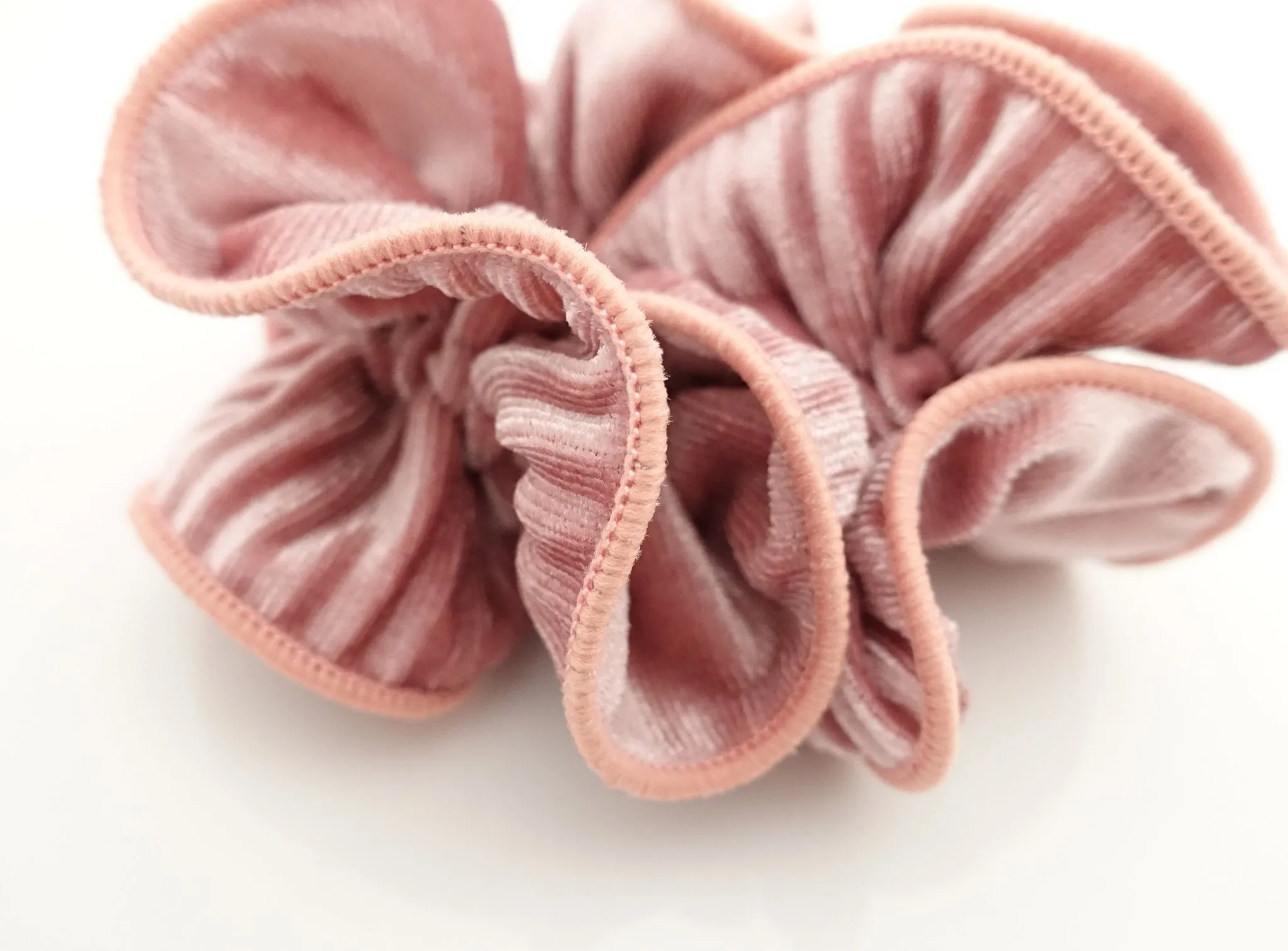 pleated velvet hair scrunchies pretty hair accessory hair elastic scrunchie for women