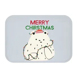 Polar Bear & Christmas Lights Bath Mat Home Accents