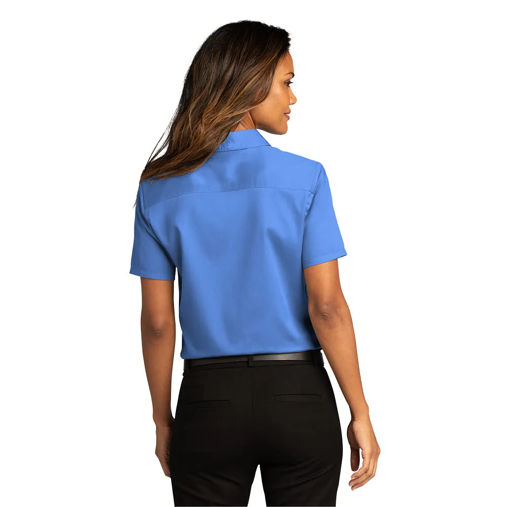 Port Authority® Women's Short Sleeve SuperPro React ™ Twill Shirt - Ultramarine Blue