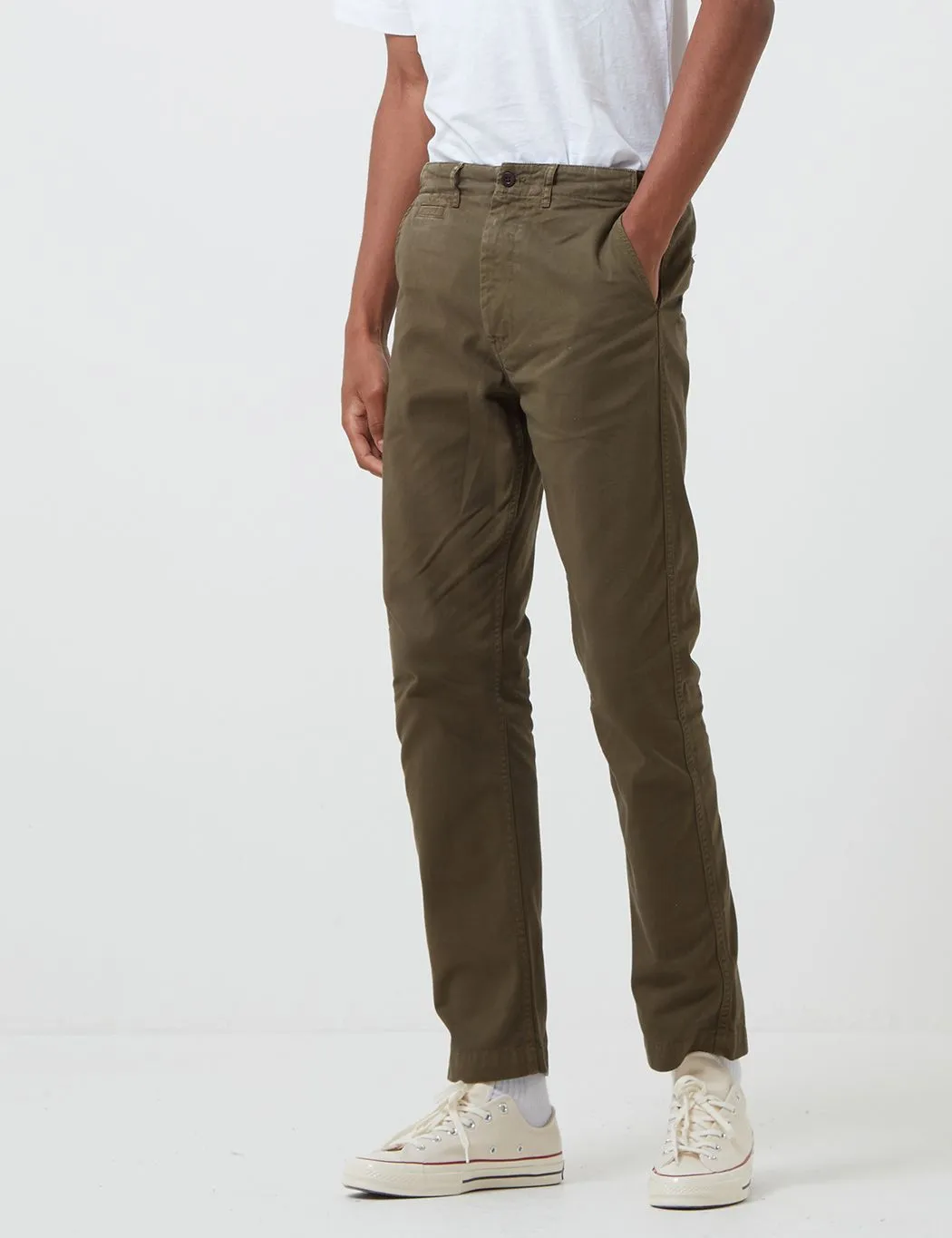 Portuguese Flannel Labura Trousers - Olive Green