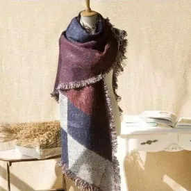 Pretty Raw Edges Imitation Thick Scarf