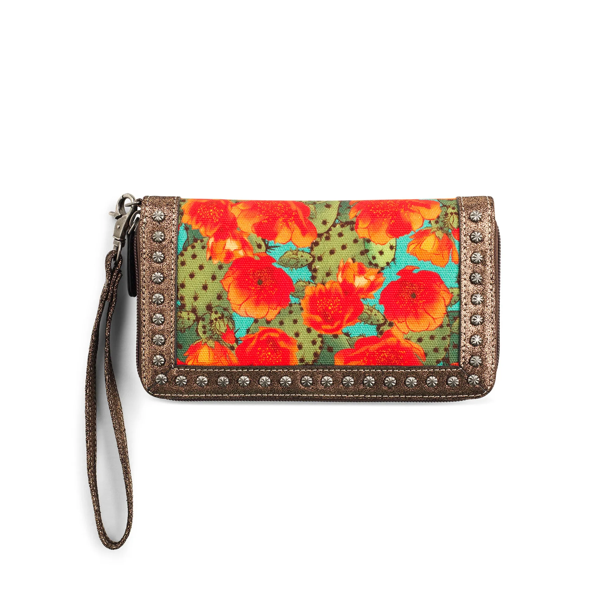 Prickly Pear Cactus Clutch Wallet