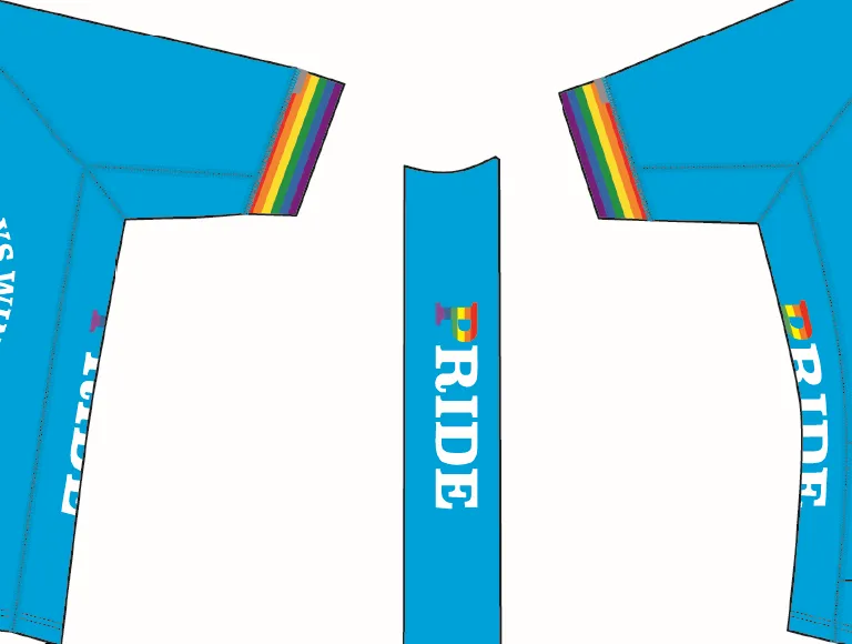 PRIDE "ROC Blue" Race Cut Cycling Jersey