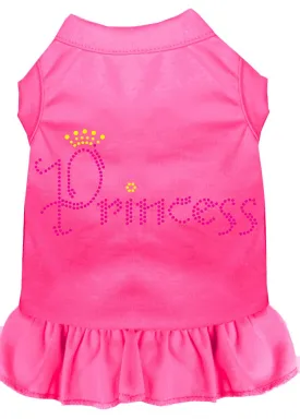 Princess Rhinestone Dress Bright Pink Xl (16)