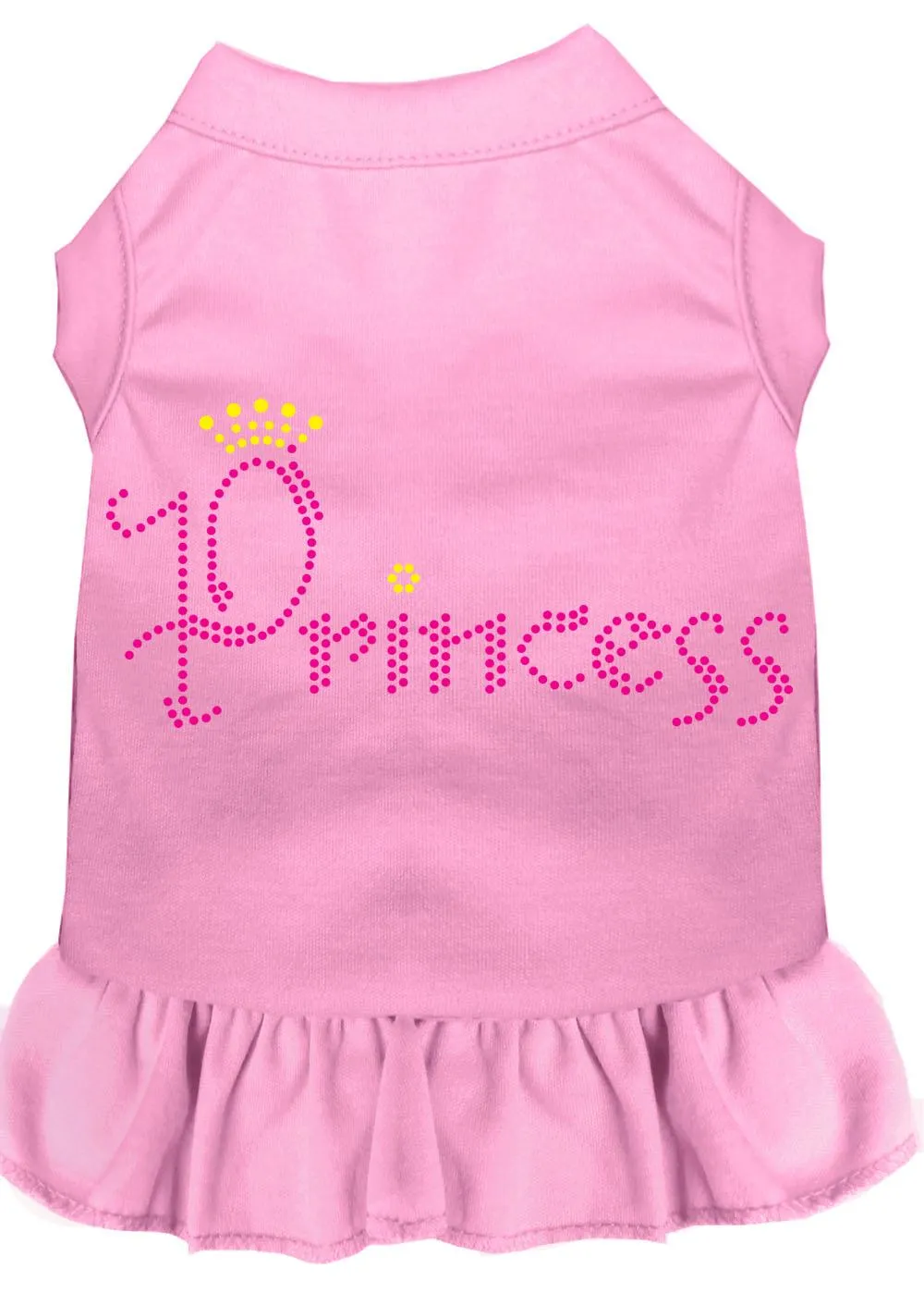 Princess Rhinestone Dress Light Pink Sm (10)