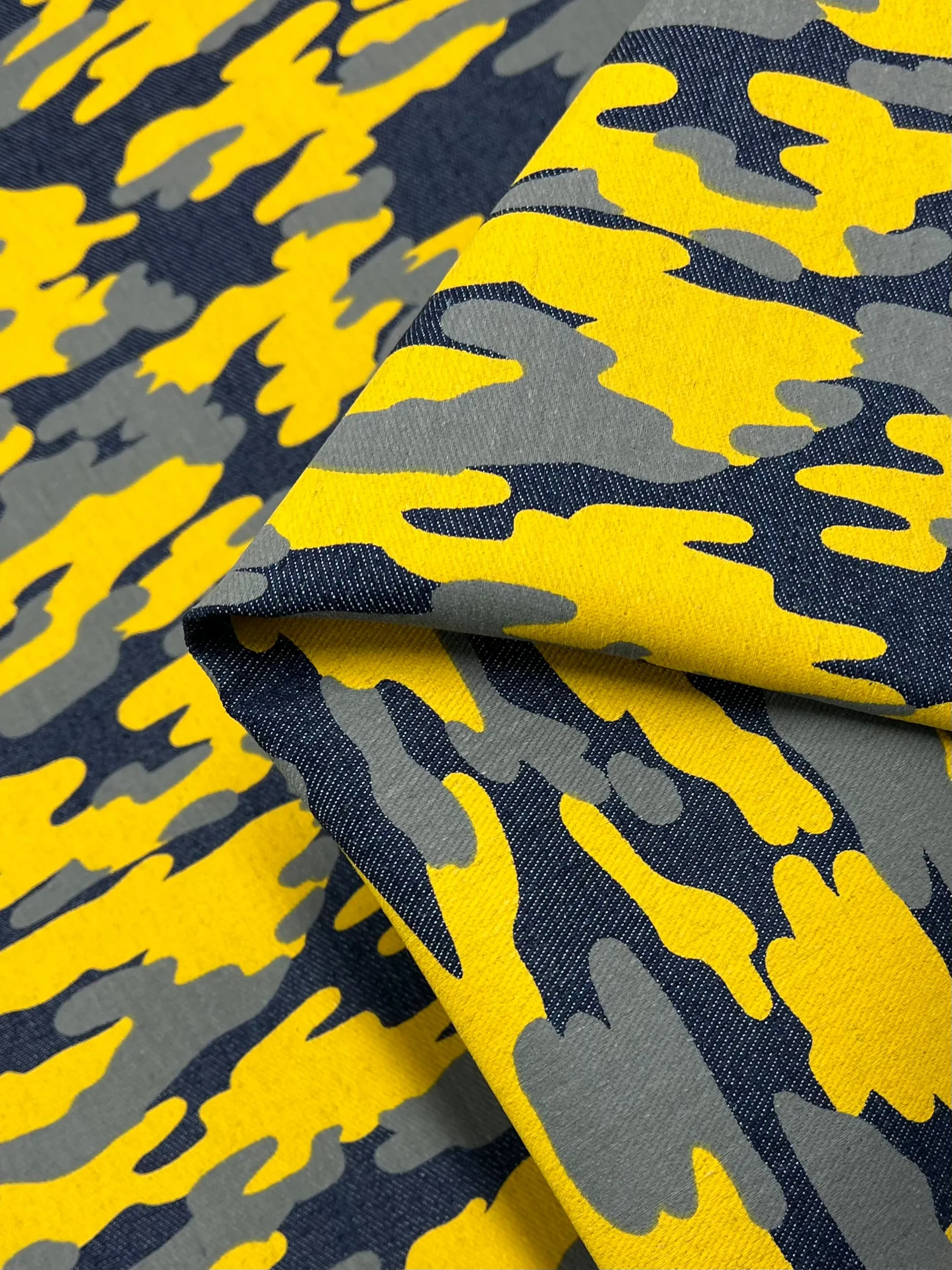 Printed Denim - Camouflage - 145cm