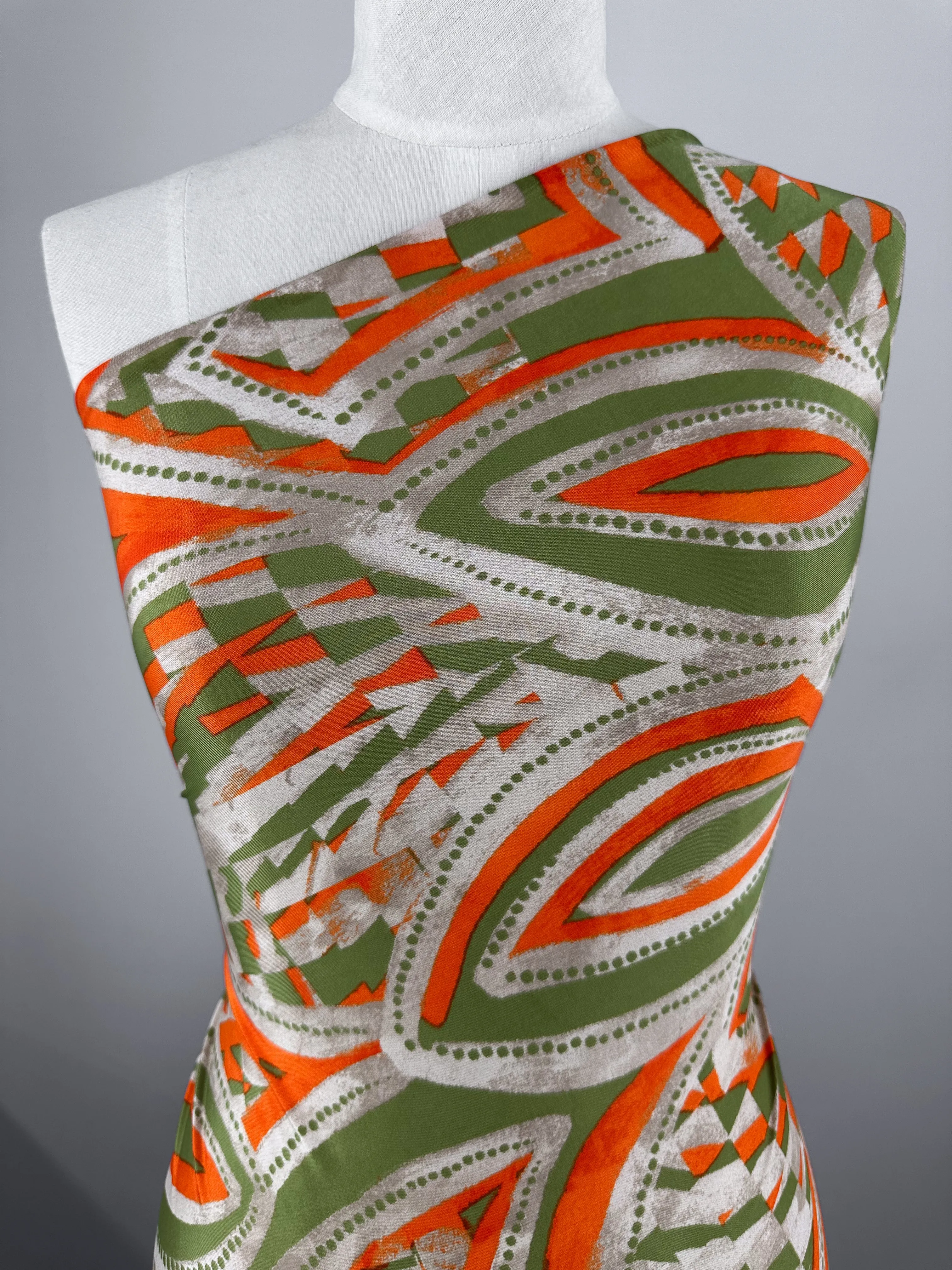 Printed Lycra - Papaya - 150cm