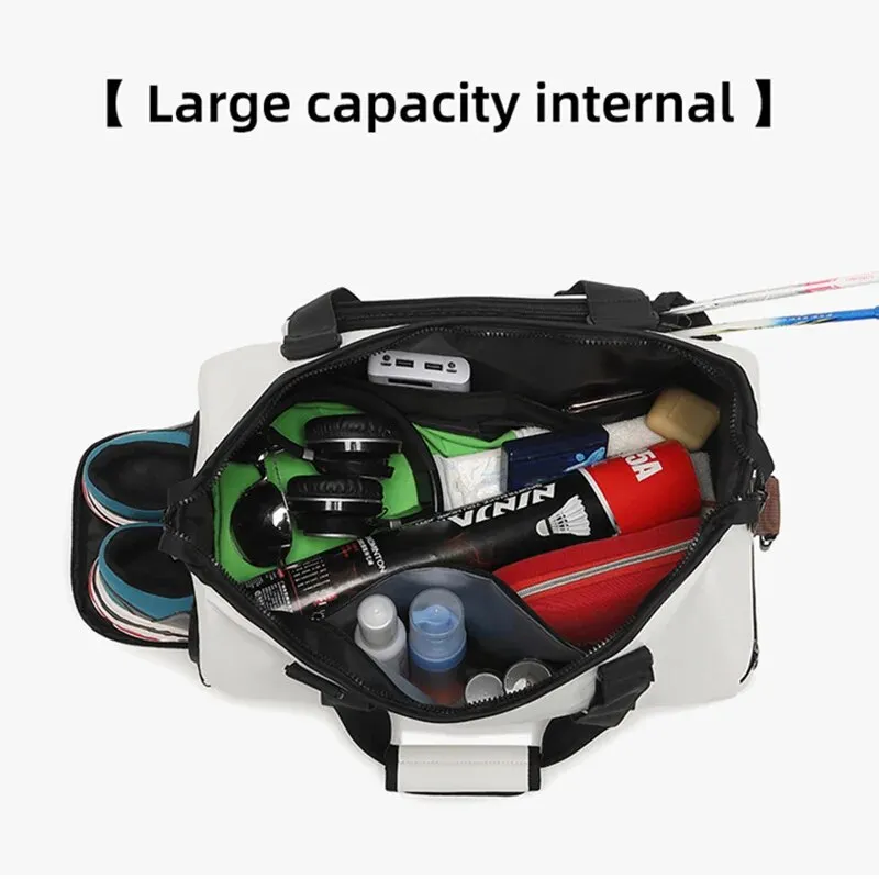 PU Badminton Bag Racquet Waterproof Foldable Tennis Racket Handbag