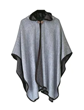 Pucallpa Unisex Hooded Cape Poncho