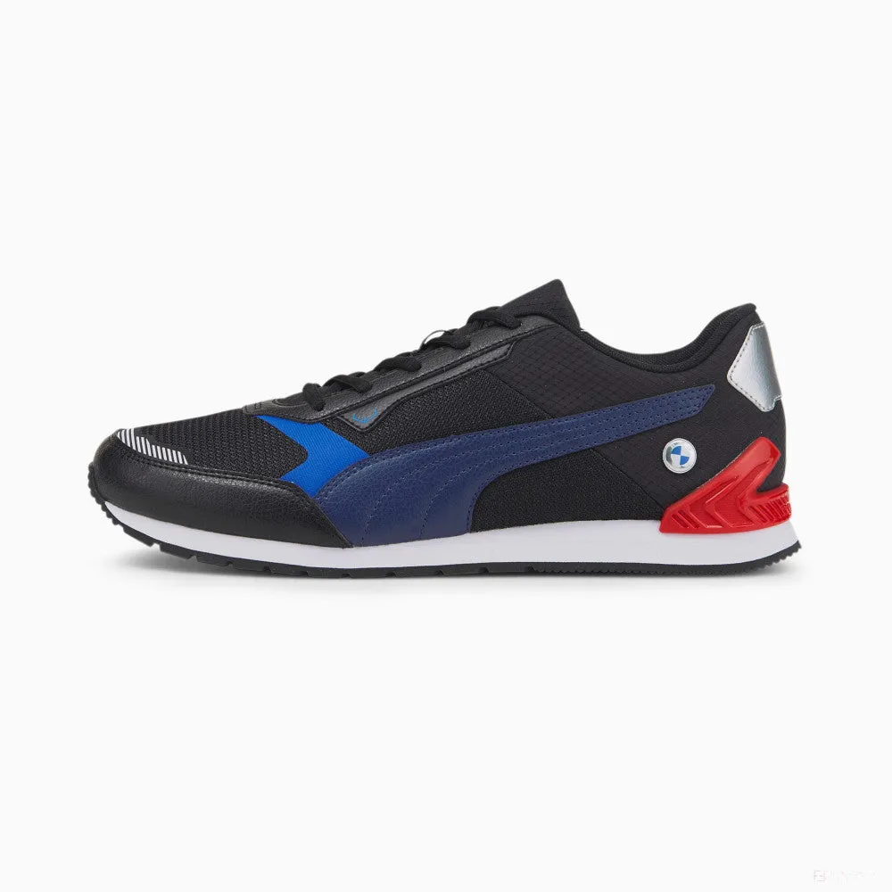 Puma BMW MMS Track Racer Shoes, Black-Blue, 2022