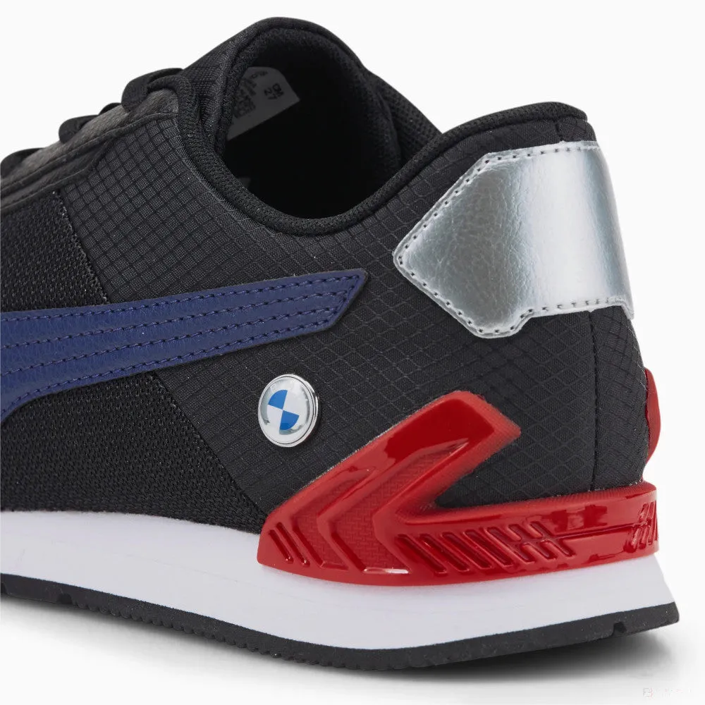 Puma BMW MMS Track Racer Shoes, Black-Blue, 2022