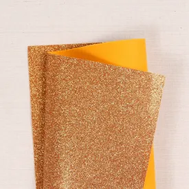 Pumpkin Glitter Felt