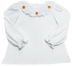 Pumpkin Scallop Blouse