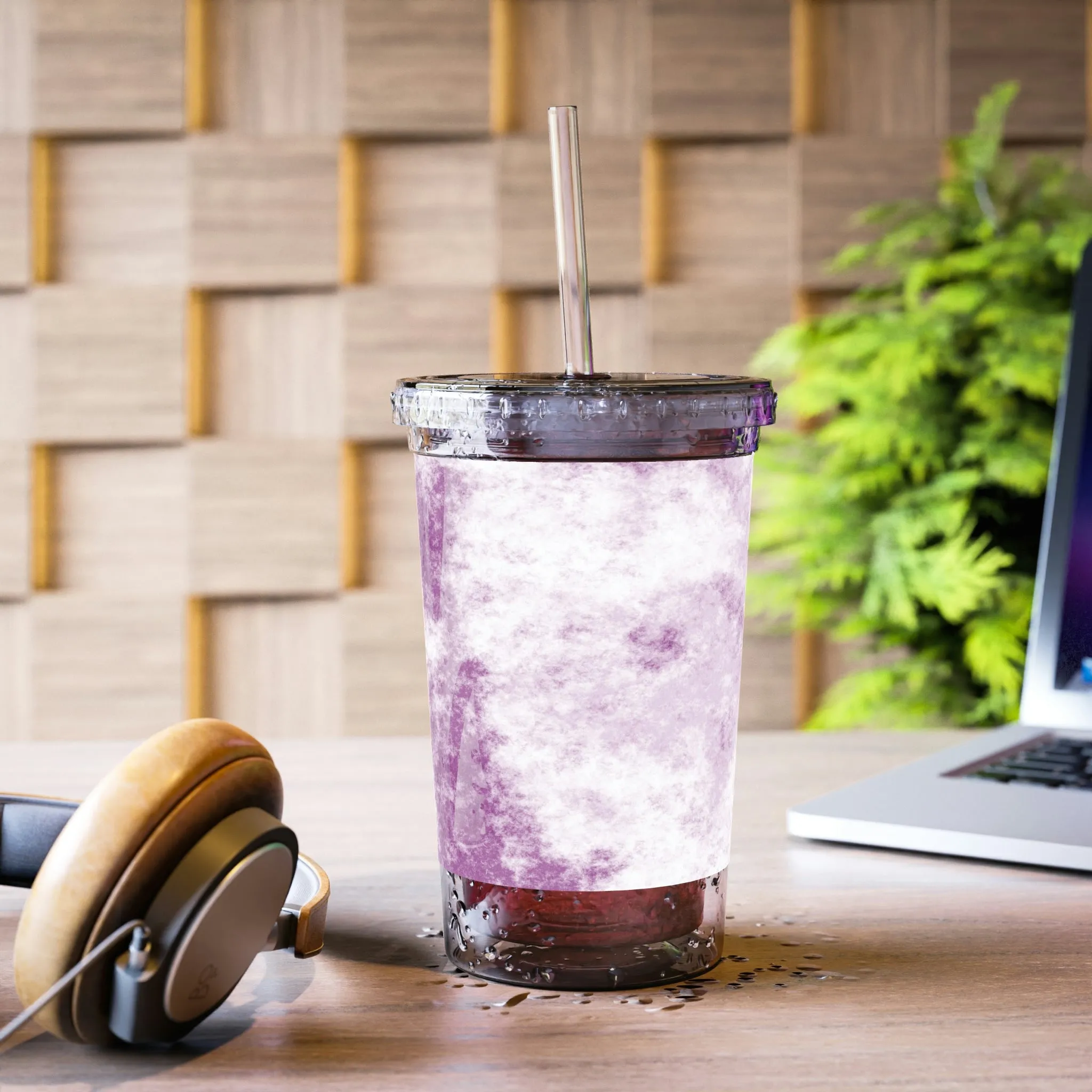 Purple Cloud Suave Acrylic Cup