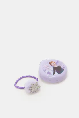 Purple Frozen Elastic And Brush (2 Piece)