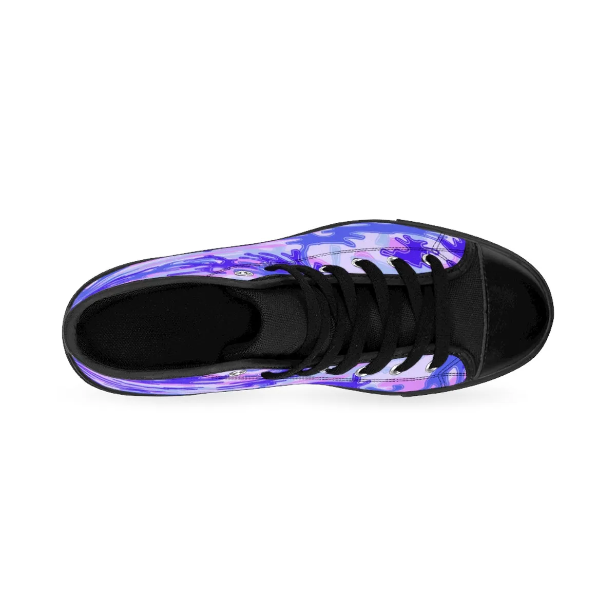 Purple Violet Camo Men's Sneakers, Camouflage Army Military High-top Fashion Tennis Shoes