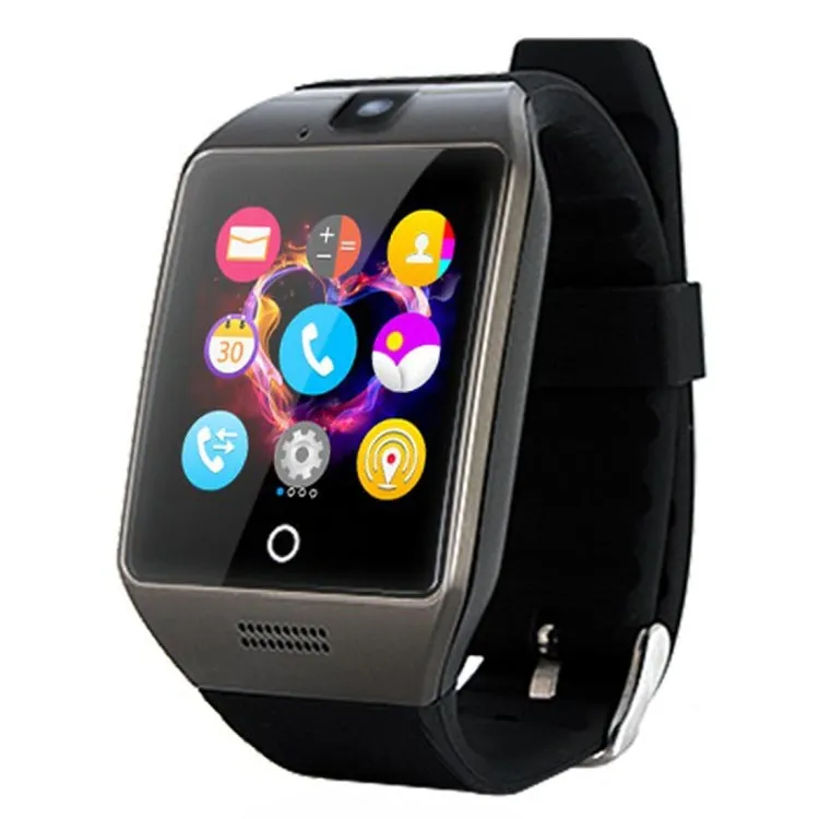 Q18S 1.54 inch IPS Screen MTK6260A Bluetooth 3.0 Smart Watch Phone, Pedometer / Sedentary Reminder / Sleeping Monitor  / Anti-Loss / Remote Camera / GSM / 0.3M Camera  (Black   Grey)