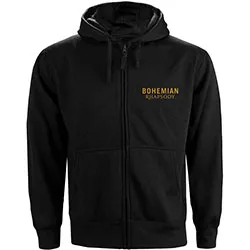 Queen Unisex Zipped Hoodie: Bohemian Rhapsody Movie Poster (Back Print)