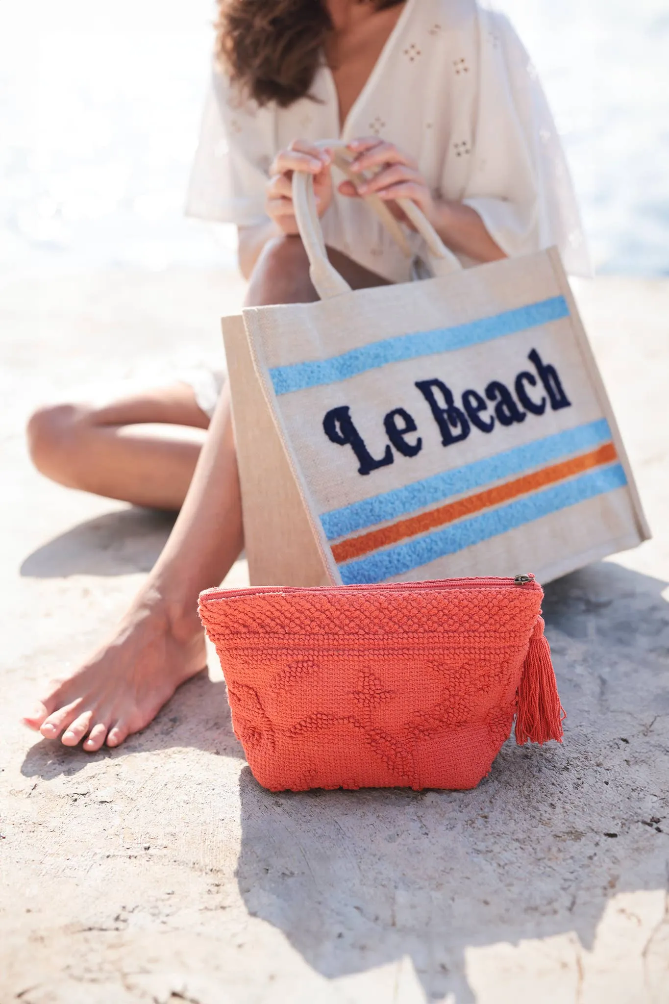 "Le Beach" Beach Bag