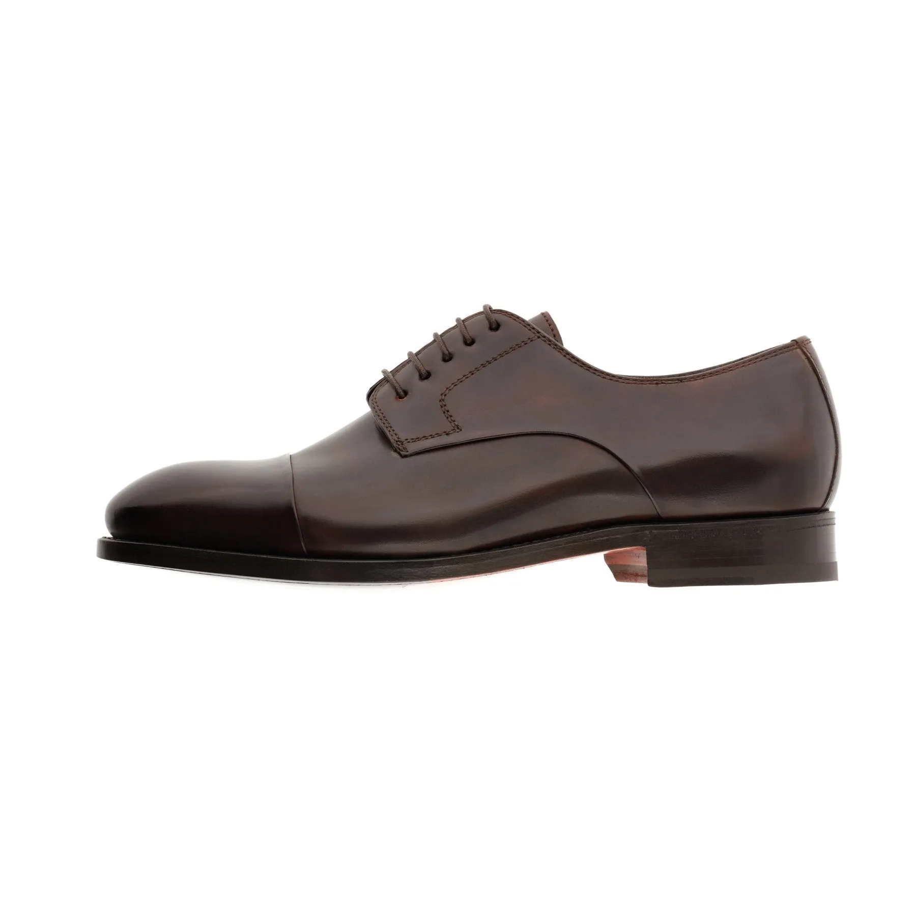 "Tornabuoni" Five-Eyelet Derby with Folded-Edge Cap Toe