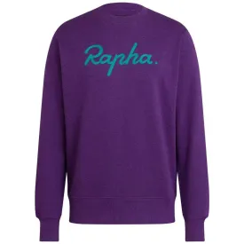 RAPHA Logo Sweatshirt - BMF Purple Marl/Teal