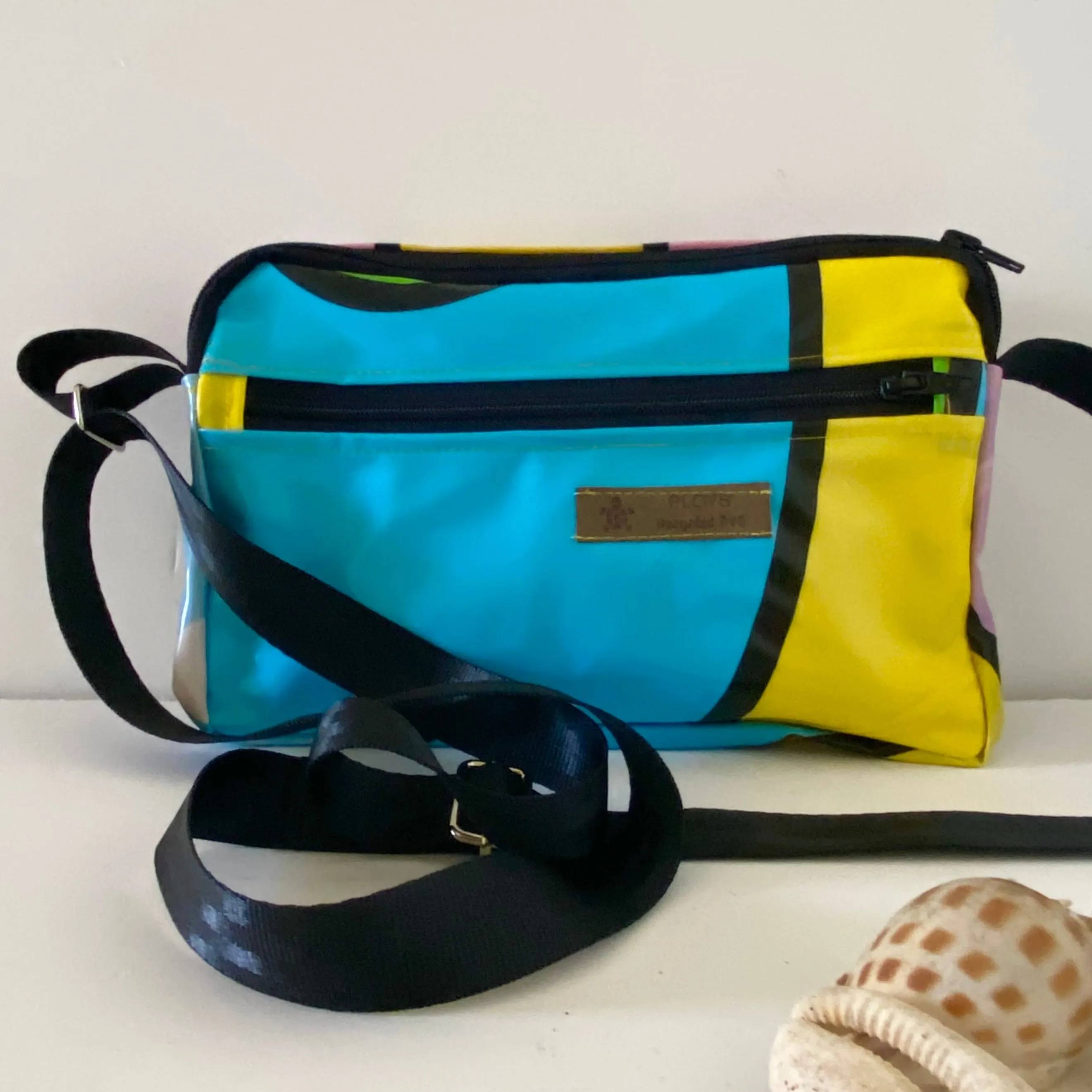 Recycled Cross Body or Hand bags - ex inflatables - variety of colours