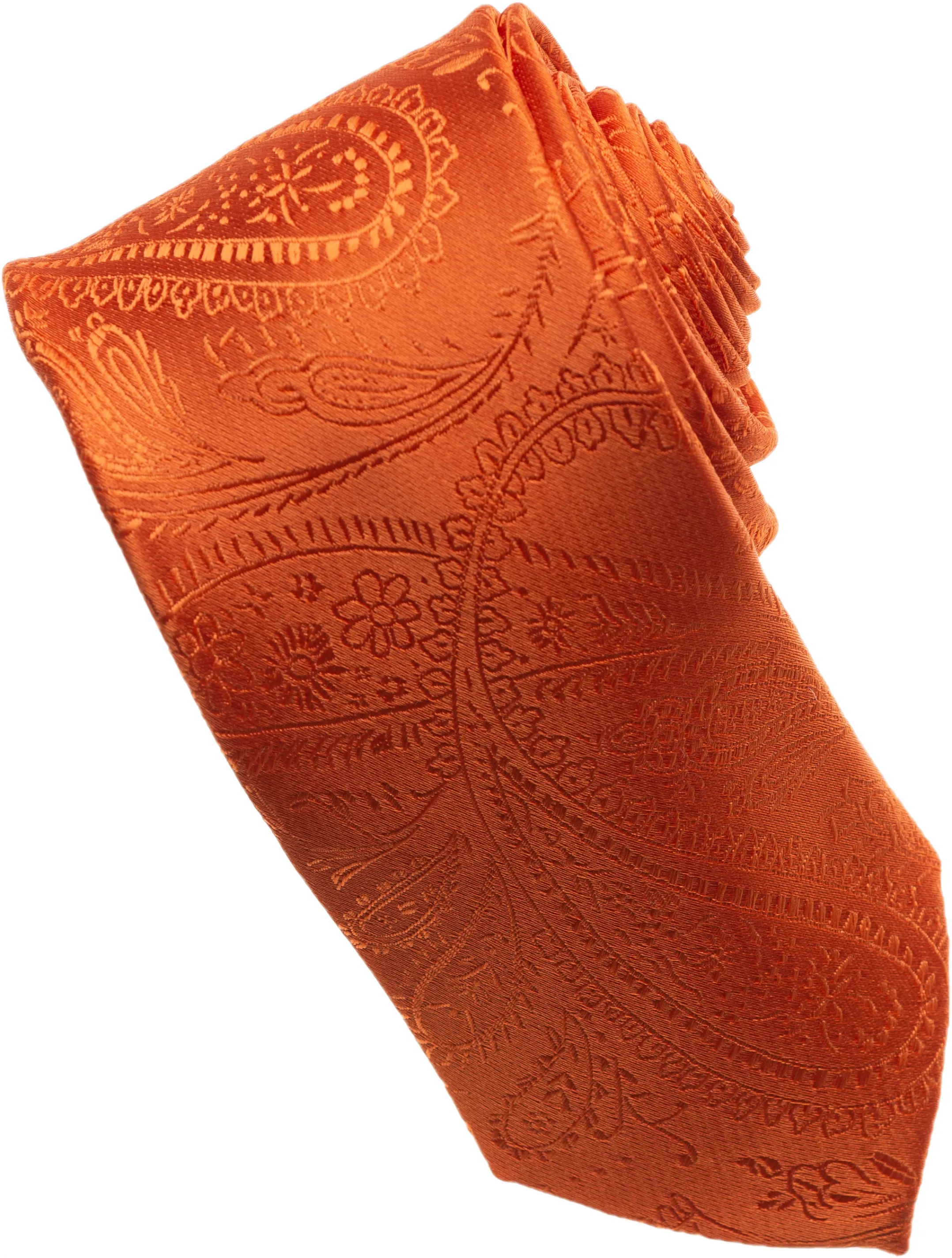 Red Paisley Tone on Tone Necktie