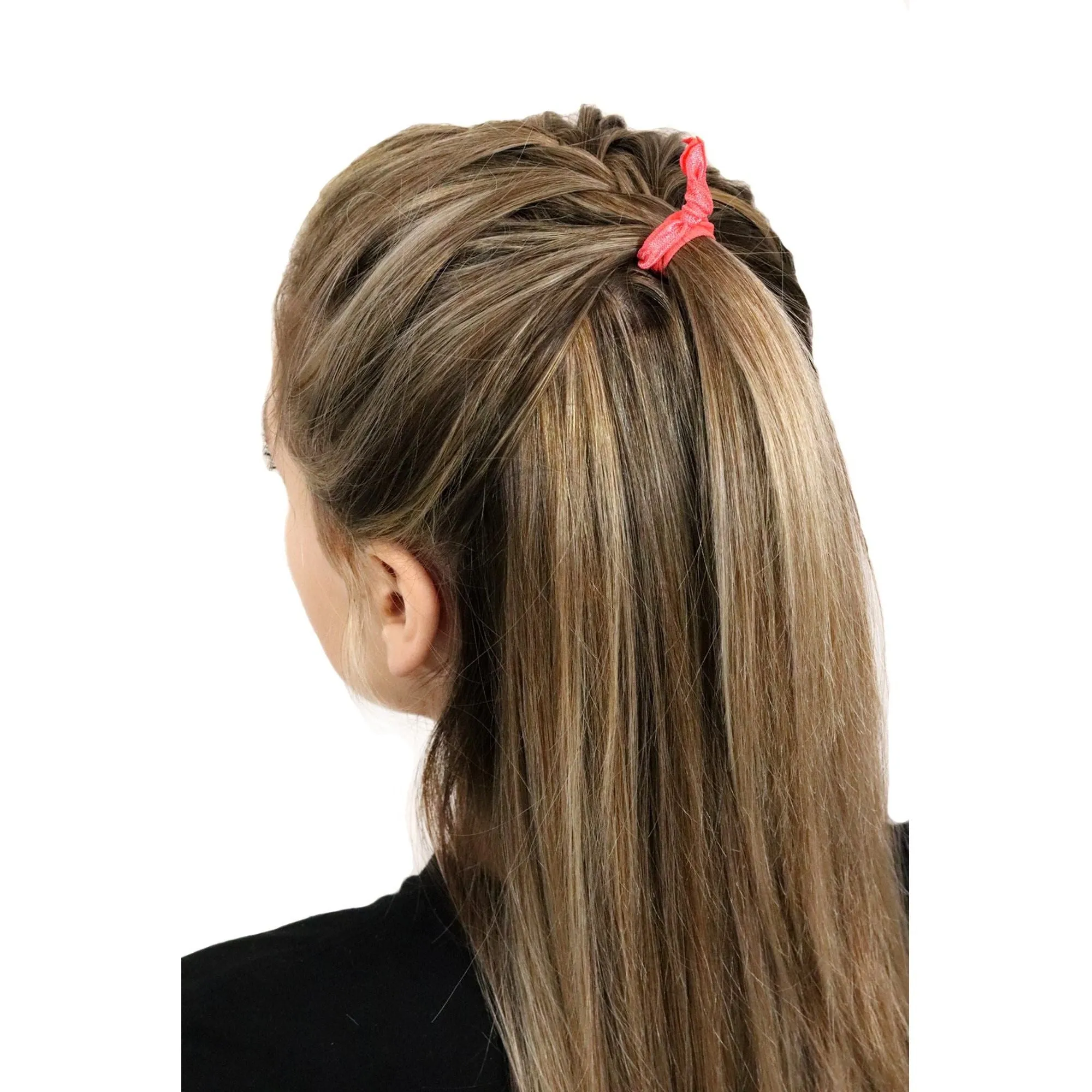 Red Ribbon Hair Ties - 20 Pack