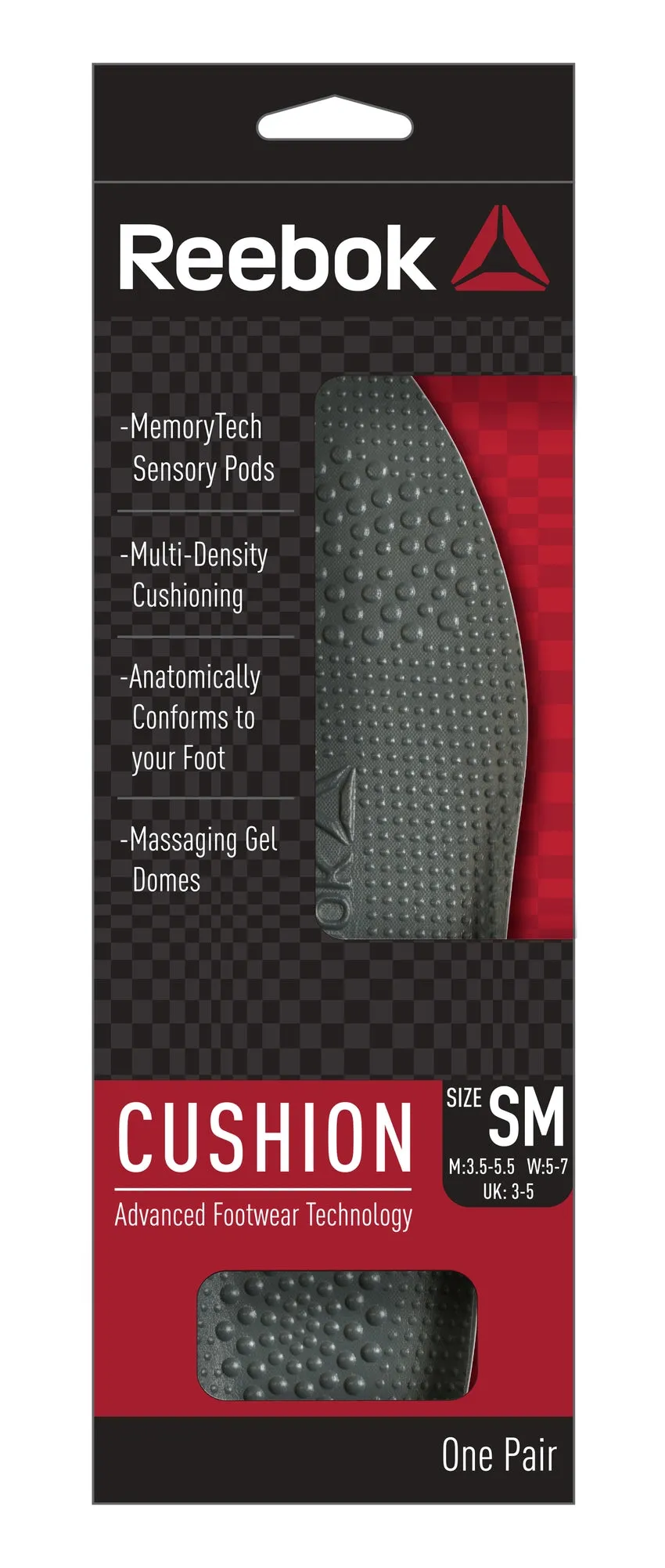 Reebok Cushion Insoles - Men's 3.5-5.5 / Women's 5-7