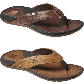 Reef Mens Pacific Leather Summer Flip Flops