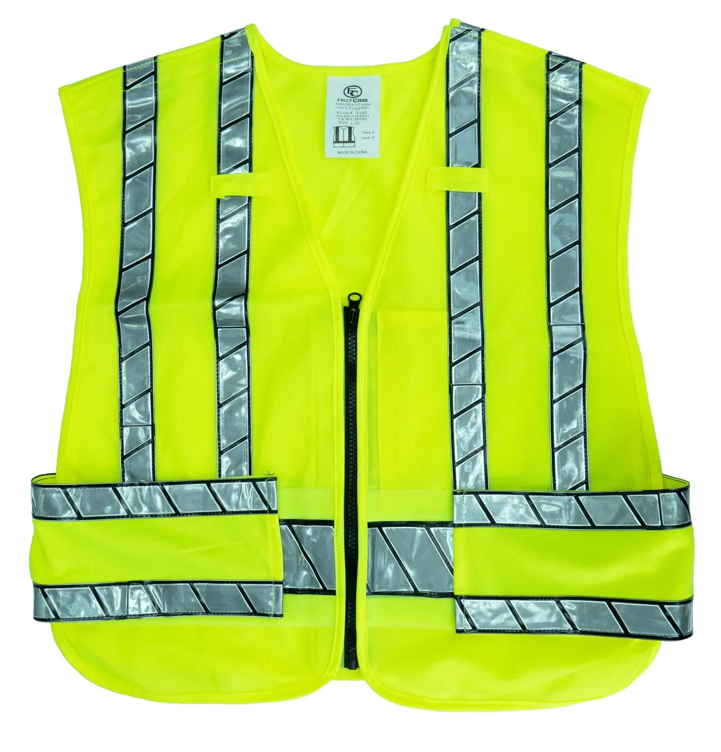 Reflective Safety Vest with Optional Reflective Identifier